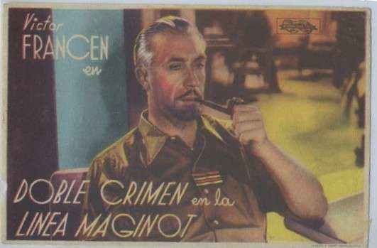 PROGRAMA DE CINE: DOBLE CRIMEN EN LA LINEA MAGINOT