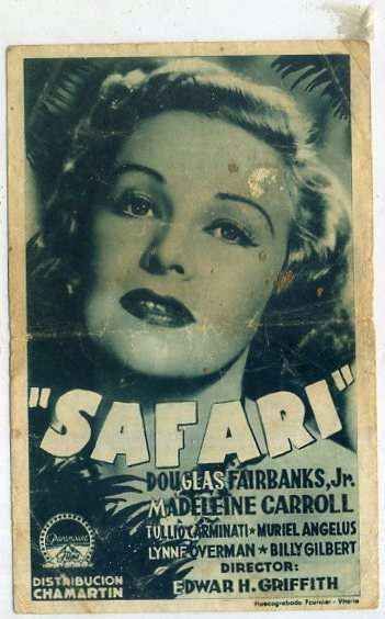 PROGRAMA DE CINE: SAFARI