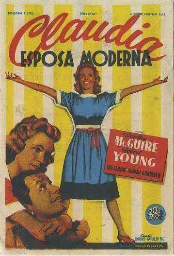 PROGRAMA DE CINE: CLAUDIA ESPOSA MODERNA