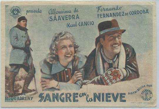 PROGRAMA DE CINE: SANGRE EN LA NIEVE