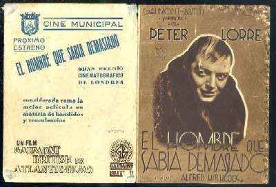 PROGRAMA DE CINE DOBLE: EL HOMBRE QUE SABIA DEMASIADO
