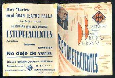 PROGRAMA DE CINE DOBLE: ESTUPEFACIENTES