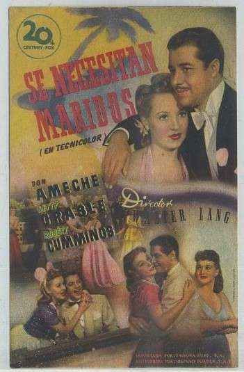 PROGRAMA DE CINE: SE NECESITAN MARIDOS