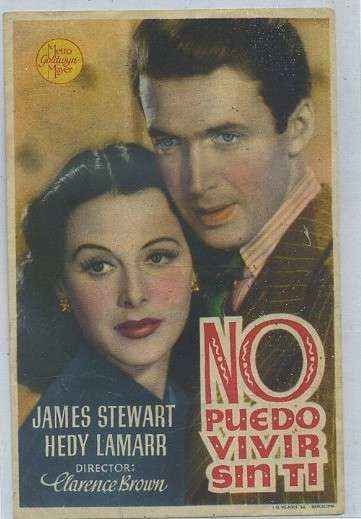 PROGRAMA DE CINE: NO PUEDO VIVIR SIN TI