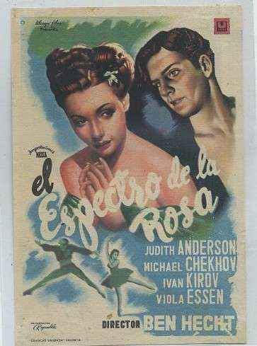 PROGRAMA DE CINE: EL ESPECTRO DE LA ROSA