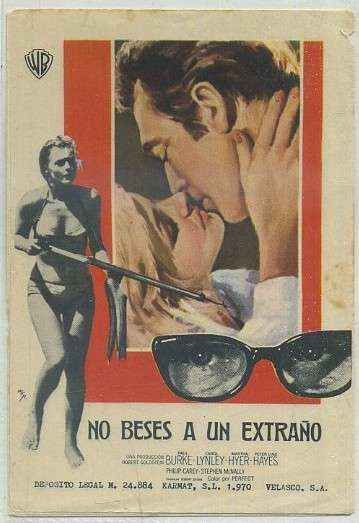 PROGRAMA DE CINE: NO BESES A UN EXTRAÑO