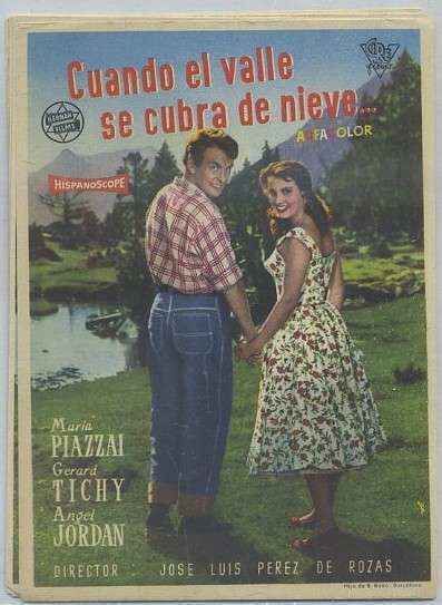 PROGRAMA DE CINE: CUANDO EL VALLE SE CUBRA DE NIEVE