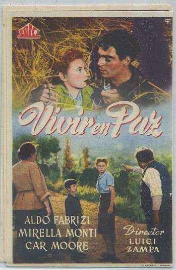 PROGRAMA DE CINE: VIVIR EN PAZ