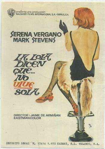PROGRAMA DE CINE: LA LOLA DICEN QUE NO VIVE SOLA