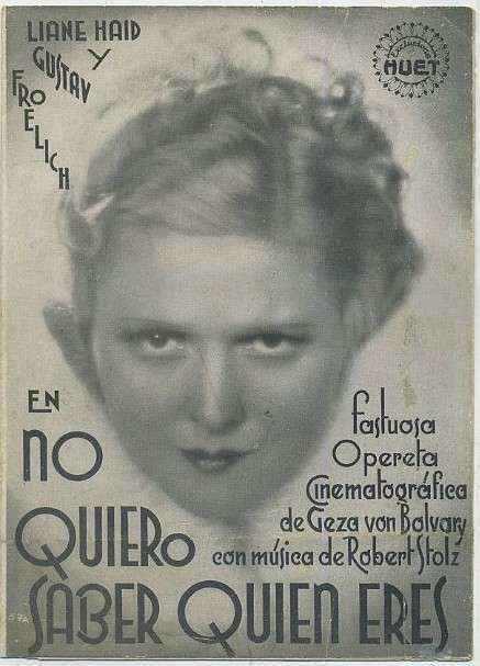 PROGRAMA DE CINE DOBLE: NO QUIERO SABER QUIEN ERES