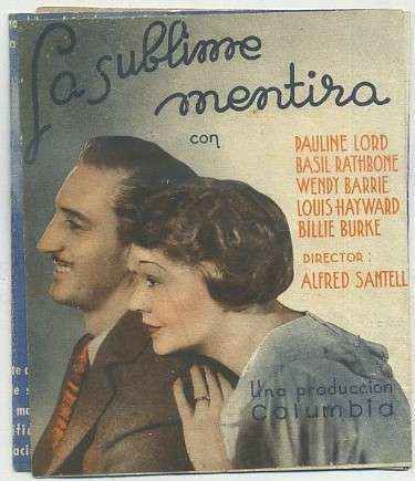 PROGRAMA DE CINE DOBLE: LA SUBLIME MENTIRA