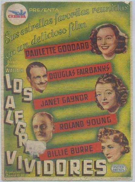 PROGRAMA DE CINE: LOS ALEGRES VIVIDORES