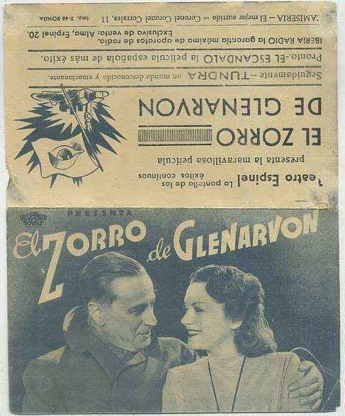 PROGRAMA DE CINE DOBLE: EL ZORRO DE GLENARVON