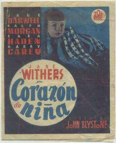 PROGRAMA DE CINE DOBLE: CORAZON DE NIÑA