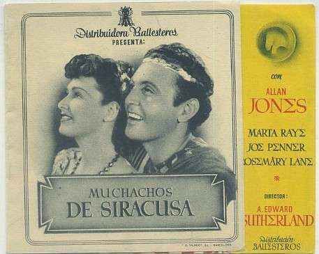 PROGRAMA DE CINE DOBLE: MUCHACHOS DE SIRACUSA