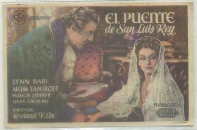 PROGRAMA DE CINE: EL PUENTE DE SAN LUIS REY