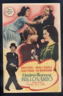 PROGRAMA DE CINE: ANDRES HARVEY MILLONARIO.