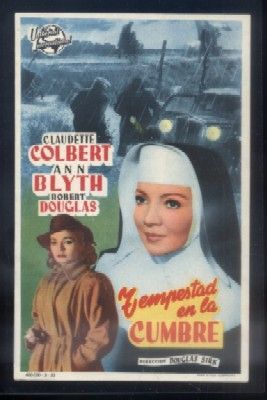 PROGRAMA DE CINE: TEMPESTAD EN LA CUMBRE.