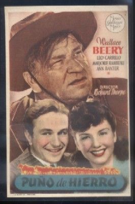 PROGRAMA DE CINE: PUÑO DE HIERRO.