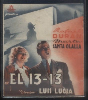 PROGRAMA DOBLE DE CINE: EL 13-13.