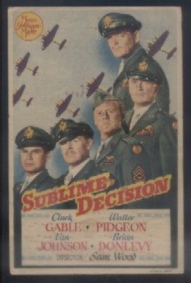 PROGRAMA DE CINE: SUBLIME DECISION.