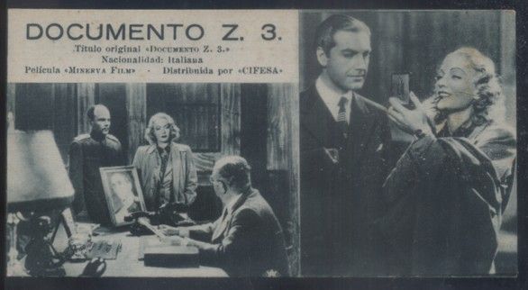 FICHA DE CINE: DOCUMENTO Z. 3. Nº 195.