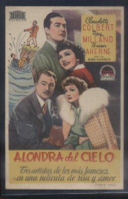 PROGRAMA DE CINE: ALONDRA DEL CIELO.