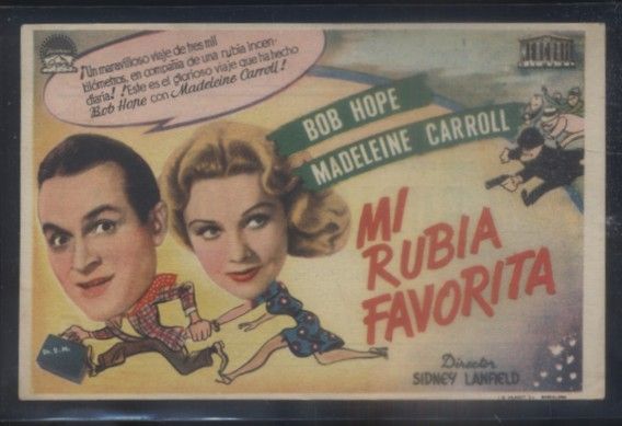 PROGRAMA DE CINE: MI RUBIA FAVORITA.