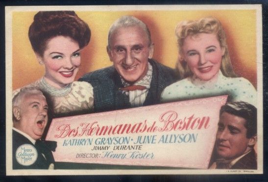 PROGRAMA DE CINE: DOS HERMANAS DE BOSTON.