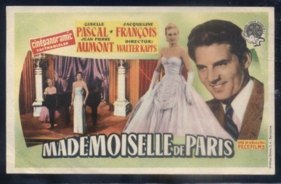 PROGRAMA DE CINE: MADEMOISELLE DE PARIS.