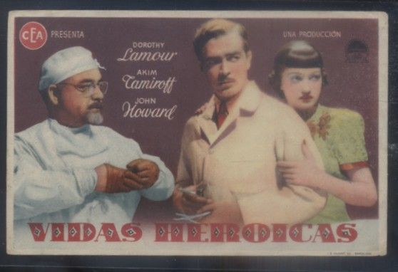PROGRAMA DE CINE:  VIDAS HEROICAS.