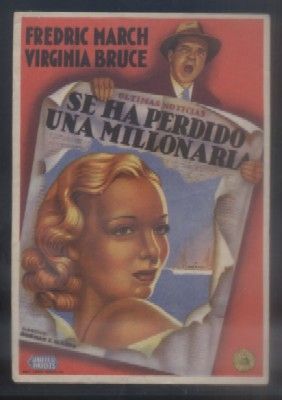 PROGRAMA DE CINE: SE HA PERDIDO UNA MILLONARIA.