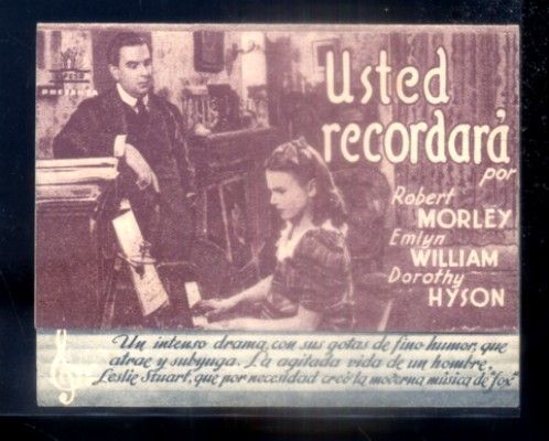 PROGRAMA DOBLE DE CINE: USTED RECORDARA.