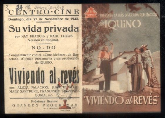 PROGRAMA DOBLE DE CINE: VIVIENDO AL REVES.