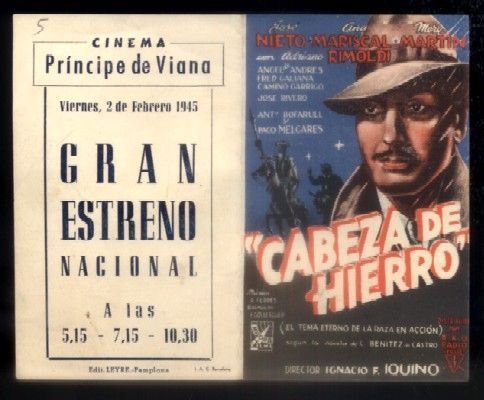 PROGRAMA DOBLE DE CINE: CABEZA DE HIERRO.