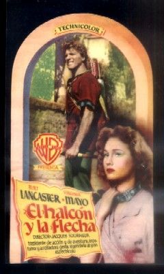 PROGRAMA DOBLE DE CINE TROQUELADO: EL HALCON Y LA FLECHA.