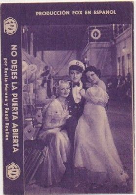 PROGRAMA TARJETA DE CINE: NO DEJES LA PUERTA ABIERTA