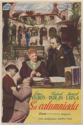 PROGRAMA DE CINE: LA CALUMNIADA