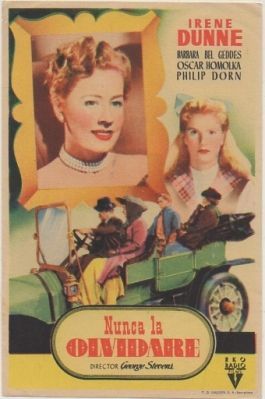 PROGRAMA DE CINE: NUNCA LA OLVIDARE