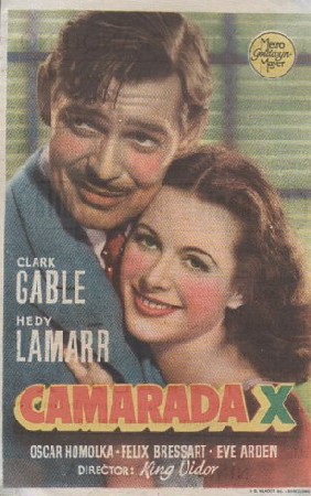 PROGRAMA DE CINE. CAMARADA X