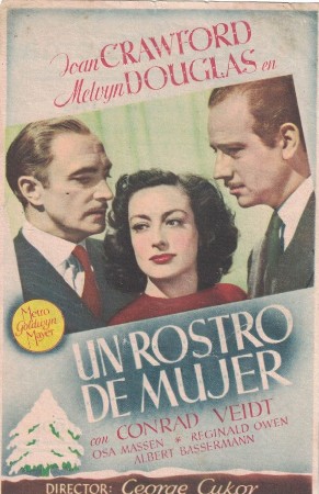 PROGRAMA DE CINE. UN ROSTRO DE MUJER