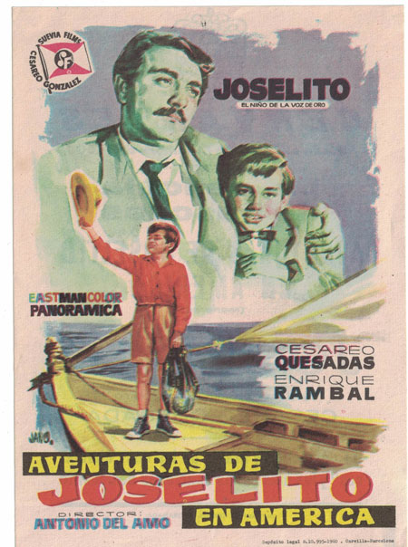 PROGRAMA DE CINE. AVENTURAS DE JOSELITO EN AMÉRICA