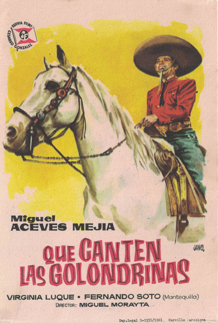PROGRAMA DE CINE. QUE CANTEN LAS GOLONDRINAS