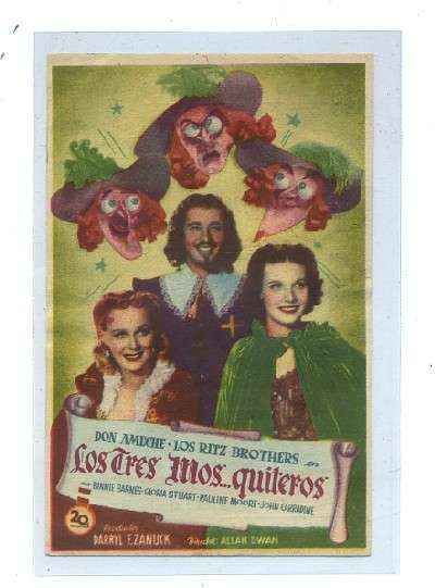 PROGRAMA DE CINE:LOS TRES MOS…QUITEROS