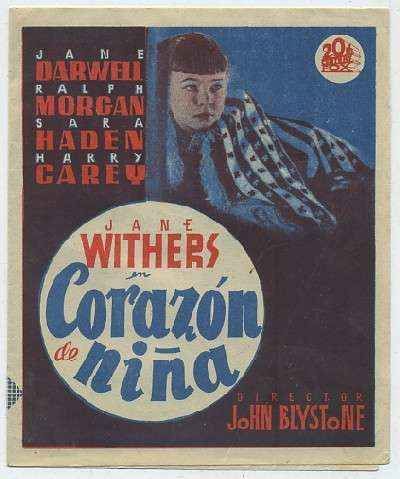 PROGRAMA DE CINE:CORAZON DE NIÑA
