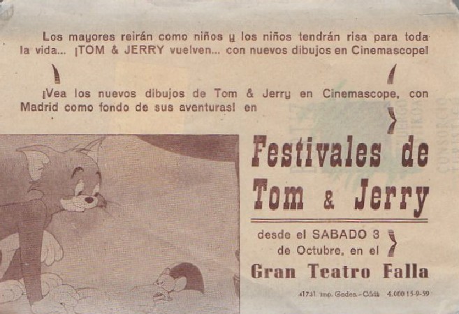 FESTIVALES DE TOM & JERRY (GRAN TEATRO FALLA)