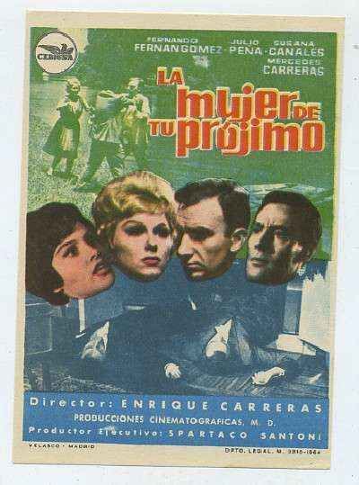PROGRAMA DE CINE: LA MUJER DE TU PROJIMO