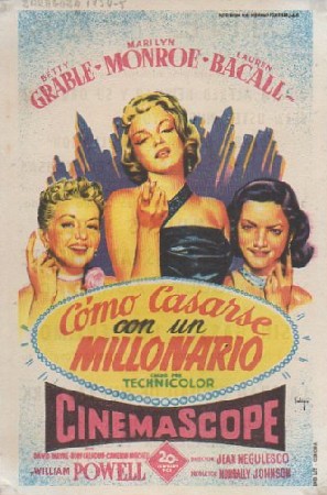 PROGRAMA DE CINE. CÓMO CASARTE CON UN MILLONARIO