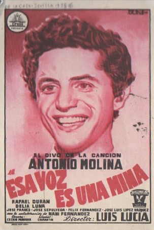 PROGRAMA DE CINE. ESA VOZ ES UNA MINA