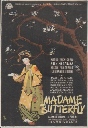 PROGRAMA DE CINE. MADAME BUTTERFLY